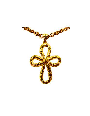 22k Gold Infinity Cross – Tagili Designs