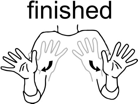 Finished Sign Language