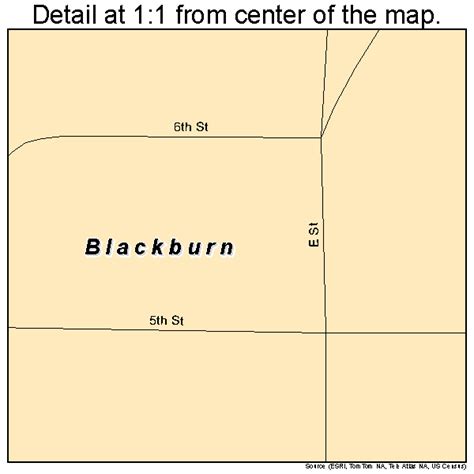 Blackburn Oklahoma Street Map 4006450