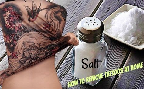 how to remove tattoos at home - salt | At home tattoo removal, Tattoo removal, Tattoo removal cream