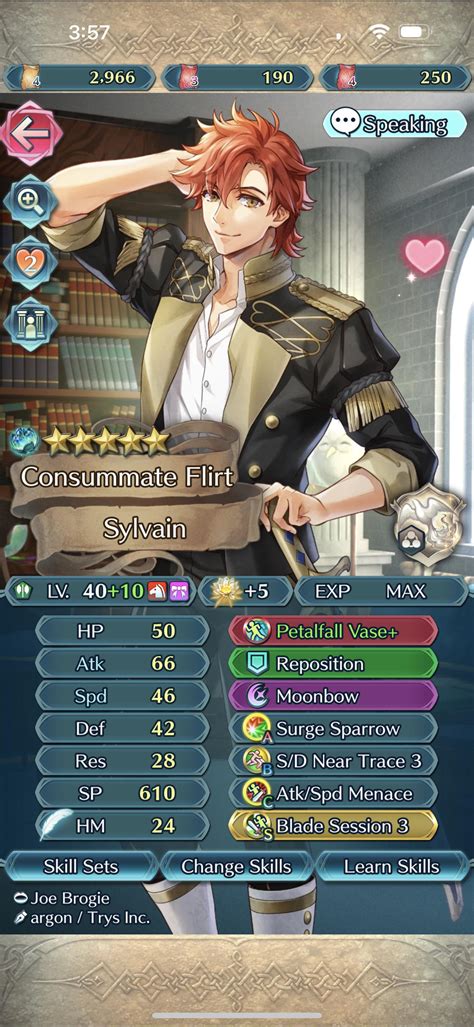 +10 Sylvain showcase! : r/FireEmblemHeroes