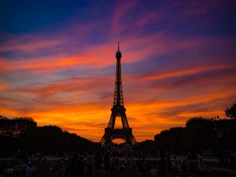 Eiffel Tower Sunset - a photo on Flickriver