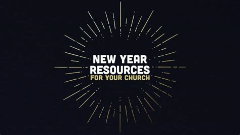 Free Church New Year Resources - For Ministry Resources