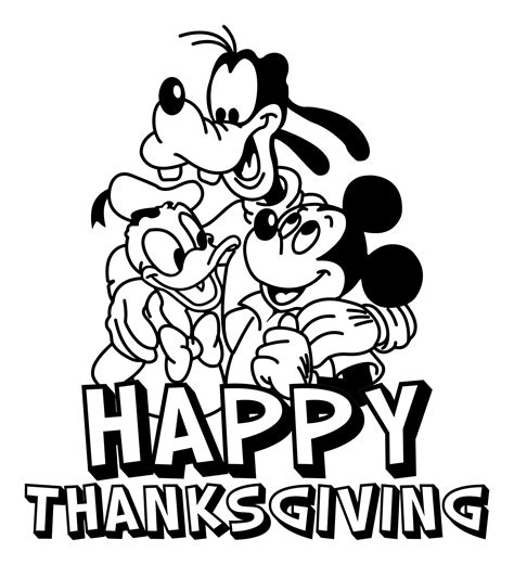 Disney Thanksgiving Coloring Pages - 10 Free PDF Printables | Printablee