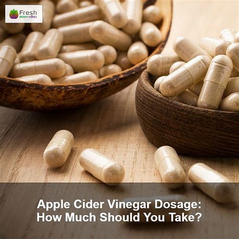 Apple Cider Vinegar Dosage: How Much to Take? | Fresh Body Mind