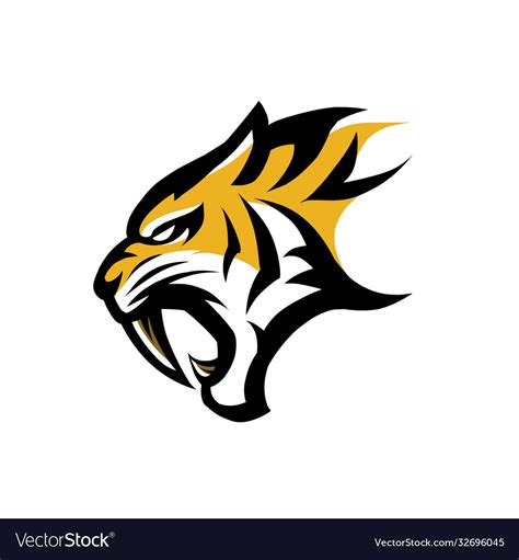 Logo tiger Royalty Free Vector Image - VectorStock