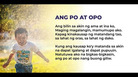 Ang Po at Opo - YouTube