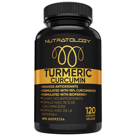 Turmeric curcumin - 120 Capsules – Nutratology