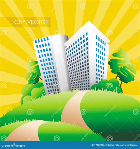 Cartoon Building Illustration Royalty Free Stock Image - Image: 17932726