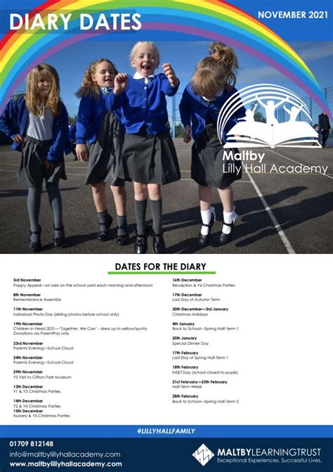 Maltby Lilly Hall Academy - Diary Dates