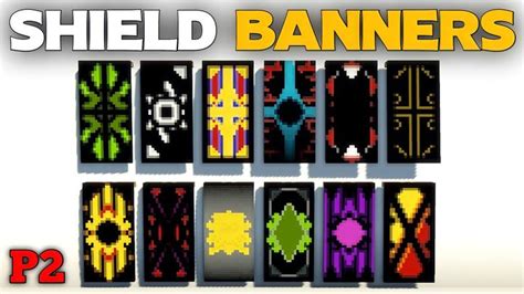 Minecraft : Shield Banners Design Tutorial | Part 2 | TadCreeper ...