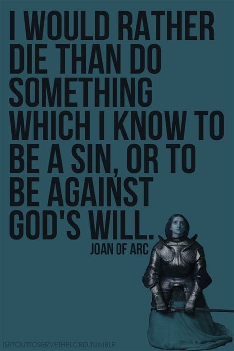 Joan of Arc Quotes. QuotesGram