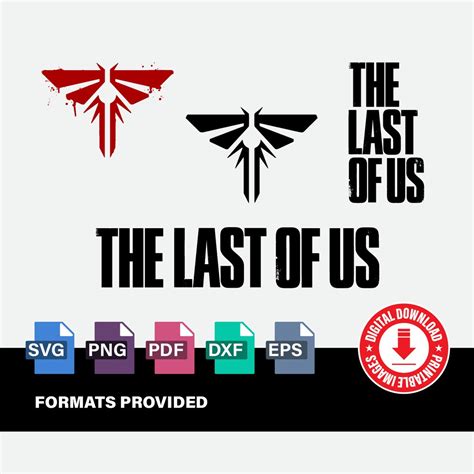 The Last of US Logo Bundle, Wordmark, Logomark, Video Game, Firefly ...