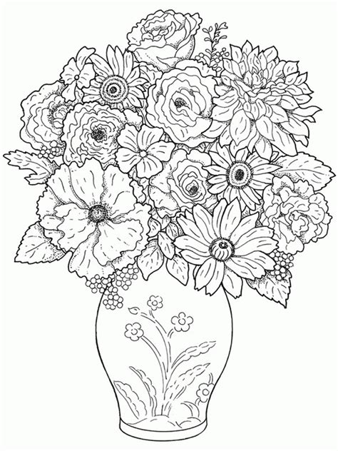 Flower In A Vase Drawing at GetDrawings | Free download