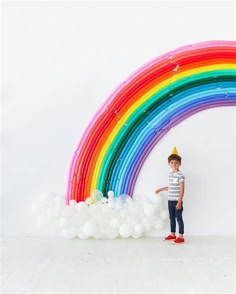 Adorable!! | Rainbow balloons, Party balloons, Balloon backdrop