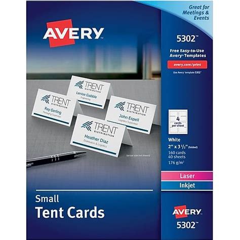 Avery Table Tents Template