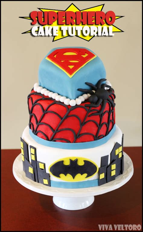 Superhero Birthday Cake Tutorial with Cake Boss! - Viva Veltoro