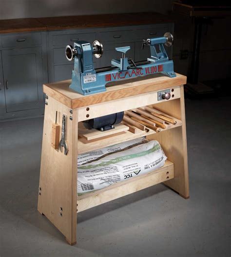 Woodworking lathe stand