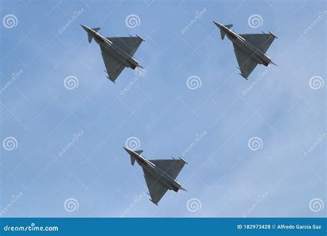 Spanish Air Force Fighter Jet Planes on Display Stock Photo - Image of ...