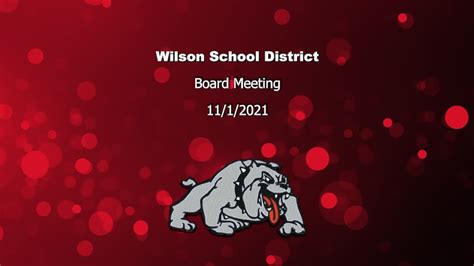 Wilson School District Board Meeting 11/1/2021 - YouTube