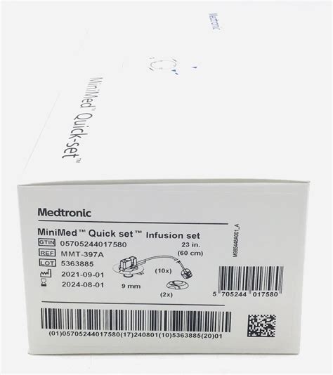 New MEDTRONIC MMT-397A MiniMed Quick Set Infusion Set Surgical Supplies For Sale - DOTmed ...