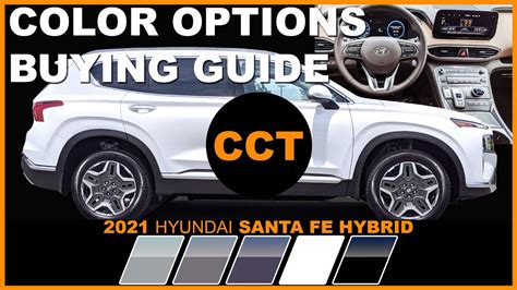 2021 Hyundai Santa Fe Hybrid - Color Options Buying Guide - YouTube