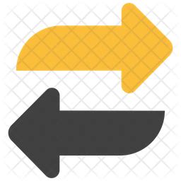 Two Way Arrows Icon - Download in Flat Style