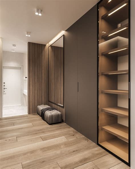 Design project of the apartment 120m2 Moscow on Behance | Wardrobe door designs, Bedroom closet ...