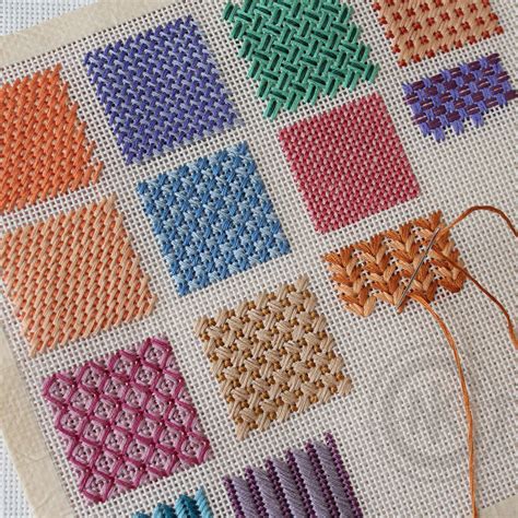 Needlepoint Stitches - Stitch Variations - NeedleKnowledge | Puntos de bordado cosidos, Bordados ...