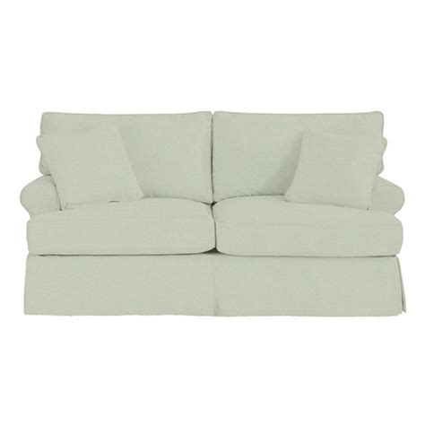 Suzanne Kasler Linen Davenport Apartment Sofa Slipcover | Ballard Designs