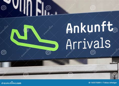 Arrivals Chart at a German Airport Stock Image - Image of green, summer: 165575089