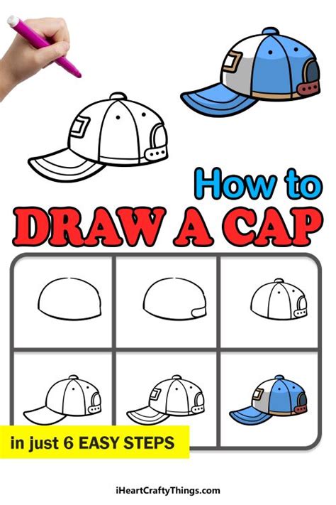 Cap Drawing - How To Draw A Cap Step By Step