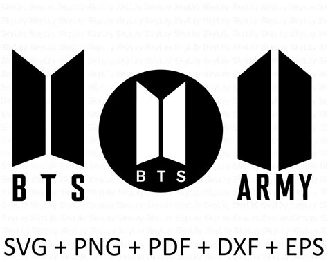 BTS Army Logo Bundle 3 Designs Svg Png Pdf Dxf - Etsy