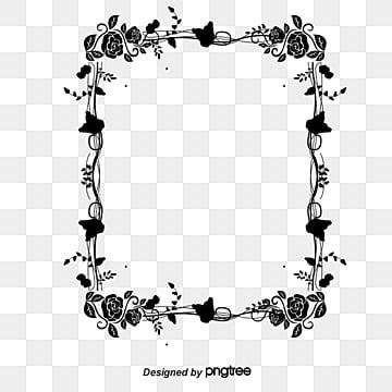 Vector Flower Frame Black And White Free - Infoupdate.org