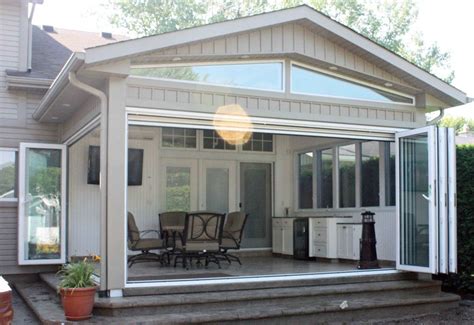 Remarkable Gable Roof Sunroom Addition Plans Simple Additional Glass ...