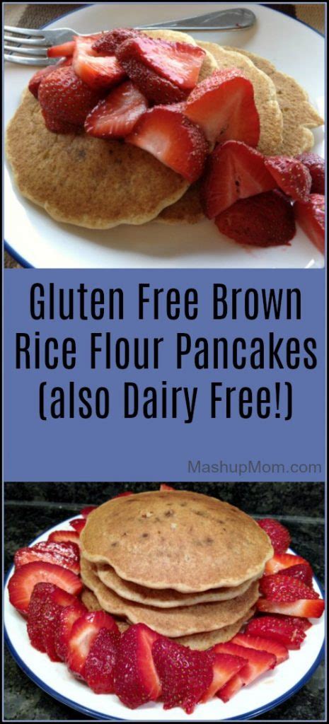 Gluten Free Brown Rice Flour Pancakes -- Also Dairy Free!