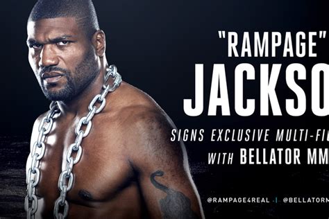 Rampage Jackson signs exclusive multi-fight contract with Bellator MMA ...