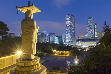 Buddha Statue at Bongeunsa Temple Stock Image - Image of background, bongeunsa: 116237307