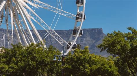 Big Ferris Wheel at Waterfront in Cape Town Stock Image - Image of ride ...