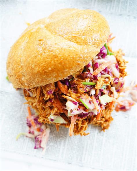 Haute & Healthy Living Pulled Crockpot BBQ Chicken Sandwiches | Haute & Healthy Living