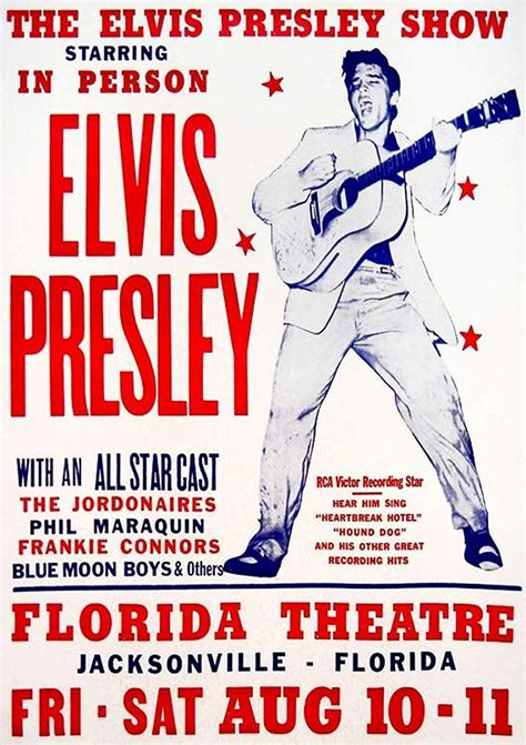 Elvis Presley Concert Poster Music Concert Posters, Vintage Concert ...