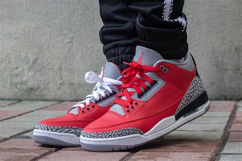 On-Foot: Air Jordan 3 'Red Cement' - Sneaker Freaker