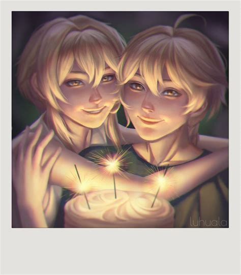 Aether and Lumine - Birthday in 2022 | Cool gifs, Art rules, Fan art