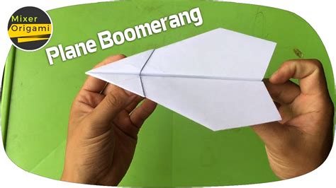 How To Make A Paper Boomerang Airplane