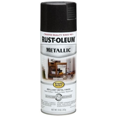 Buy the Rust-Oleum 7250830 Metallic Spray Paint, Black Night ~ 11 oz ...