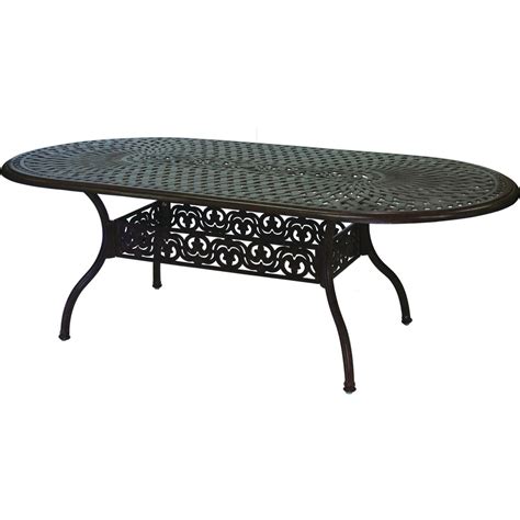 Cast Aluminum: Oval Cast Aluminum Patio Table