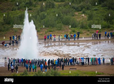 Strokkur geyser at Iceland Stock Photo - Alamy