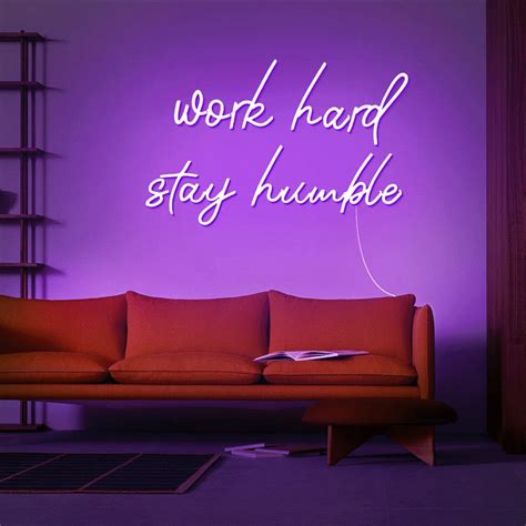 Work Hard Stay Humble Neon Sign