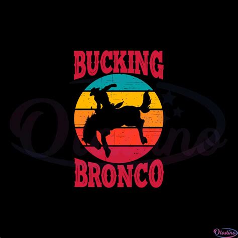 Rodeo Bucking Bronco Horse Svg Graphic Designs Files