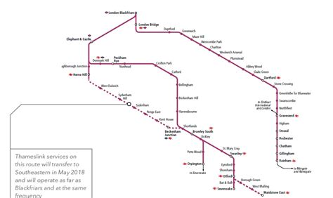 Thameslink Rail Route Map